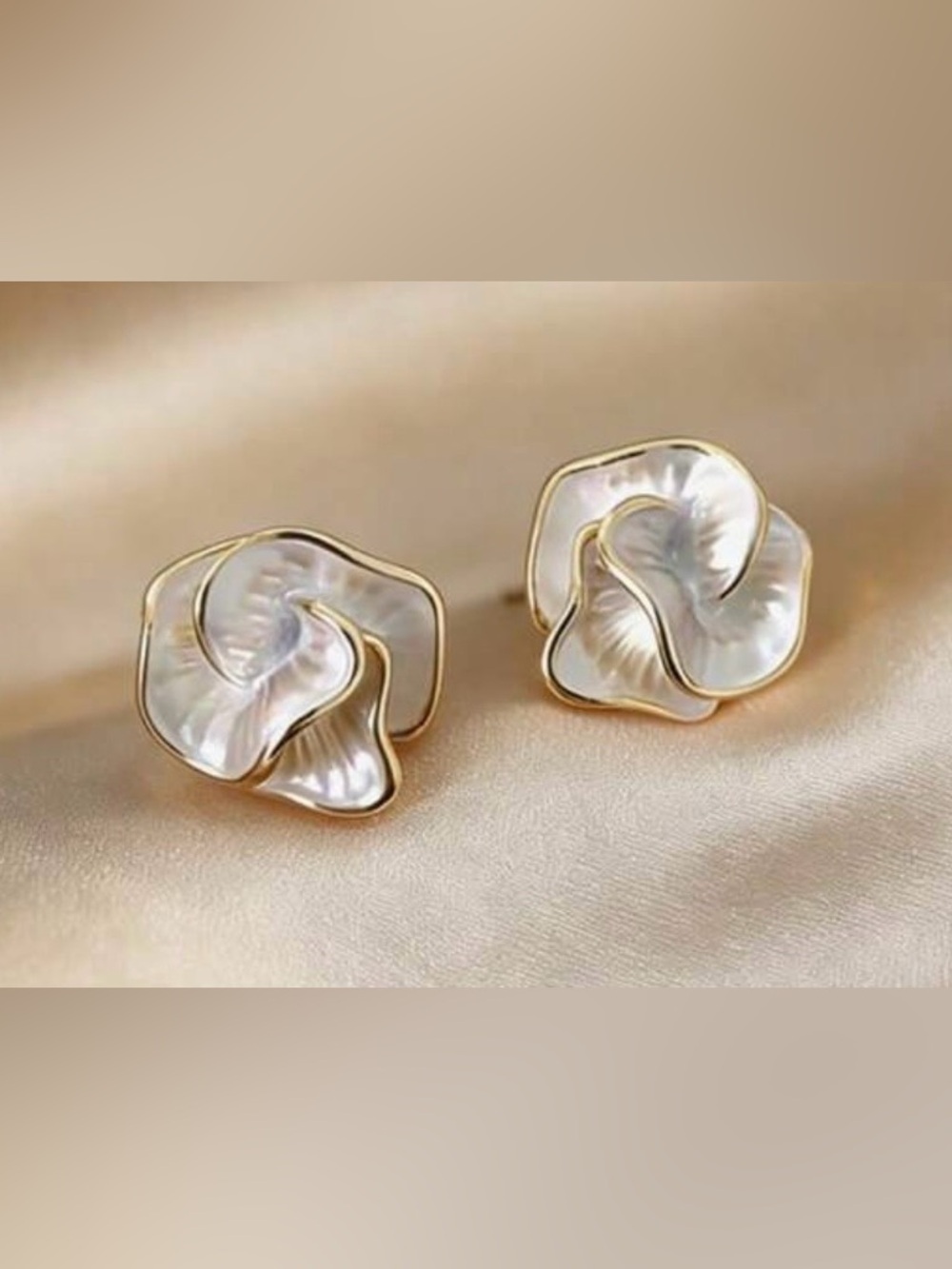 Gold&Silver Floral Earrings